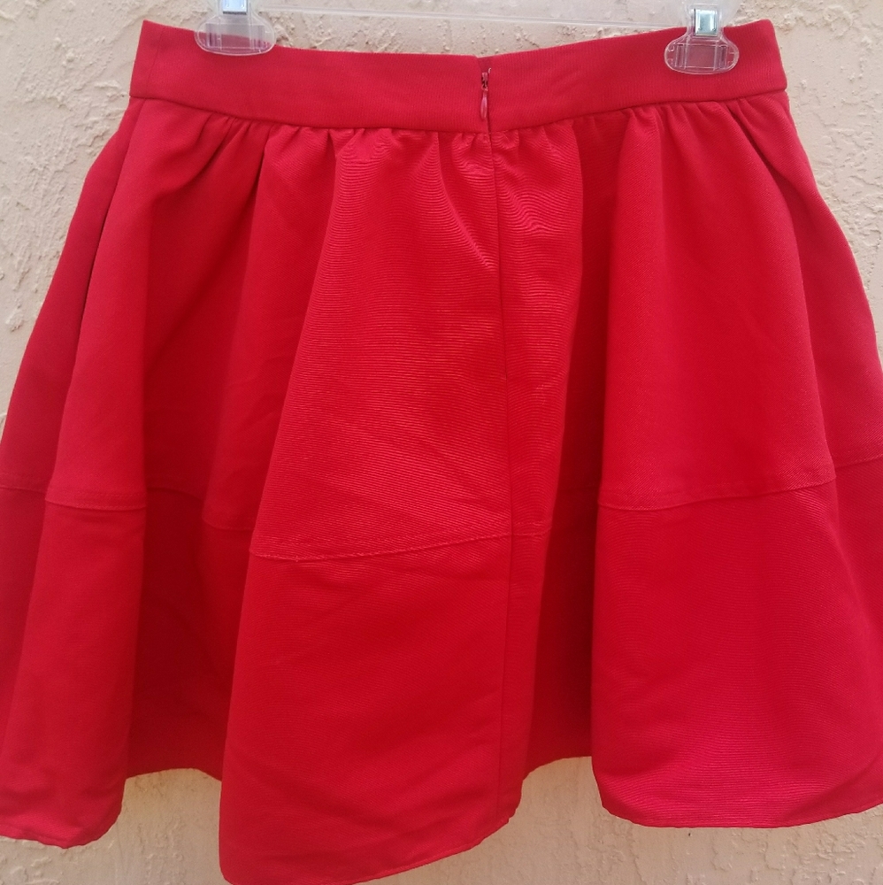 Express Red Mini Skirt - Picture 5 of 5